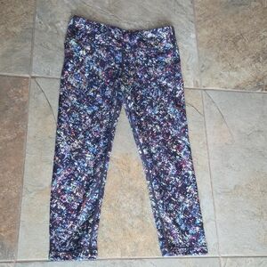 Athleta Kids Colorful Patterned Leggings L/12